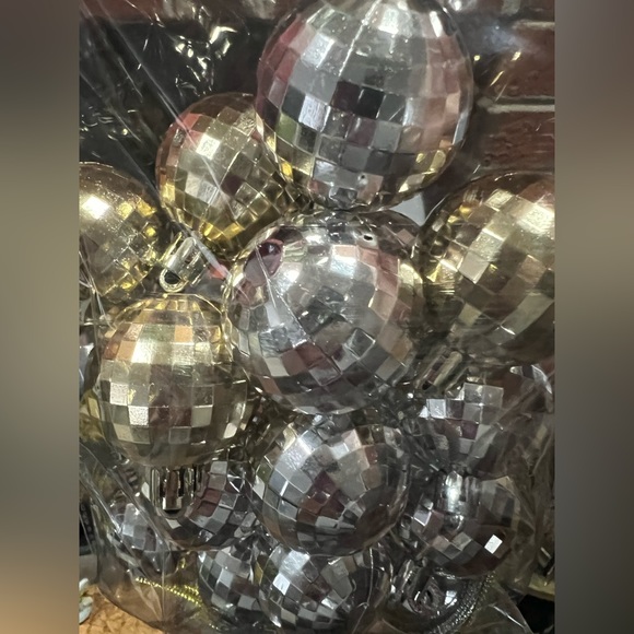 (2) 20 Count of Small Disco Ball Christmas Ornaments - Picture 5 of 5